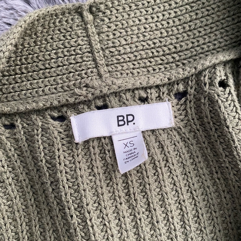 Olive green cardigan
